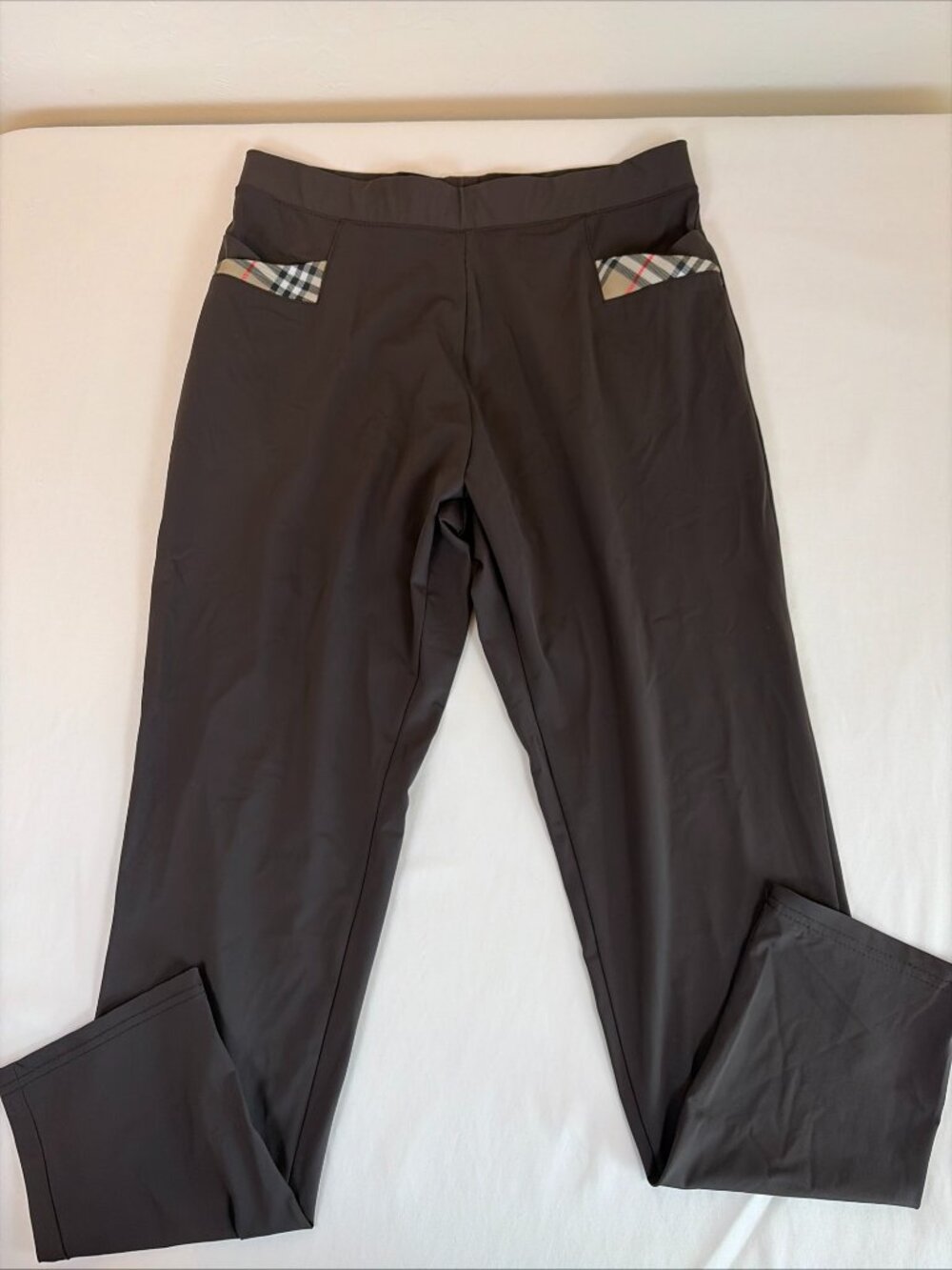 Pull On Stretch Pants Women's L Brown